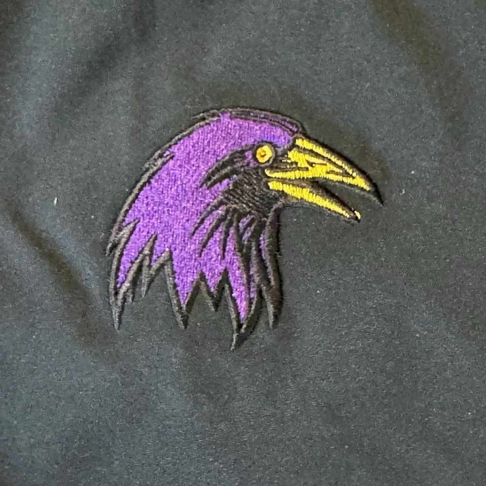 Adidas Baseball Ravens Pullover Jacket‎ 2XL Removable Sleeves Black Embroidered